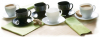 Чайный сервиз Luminarc Carine Black&White 6 чашек 220мл и 6 блюдец