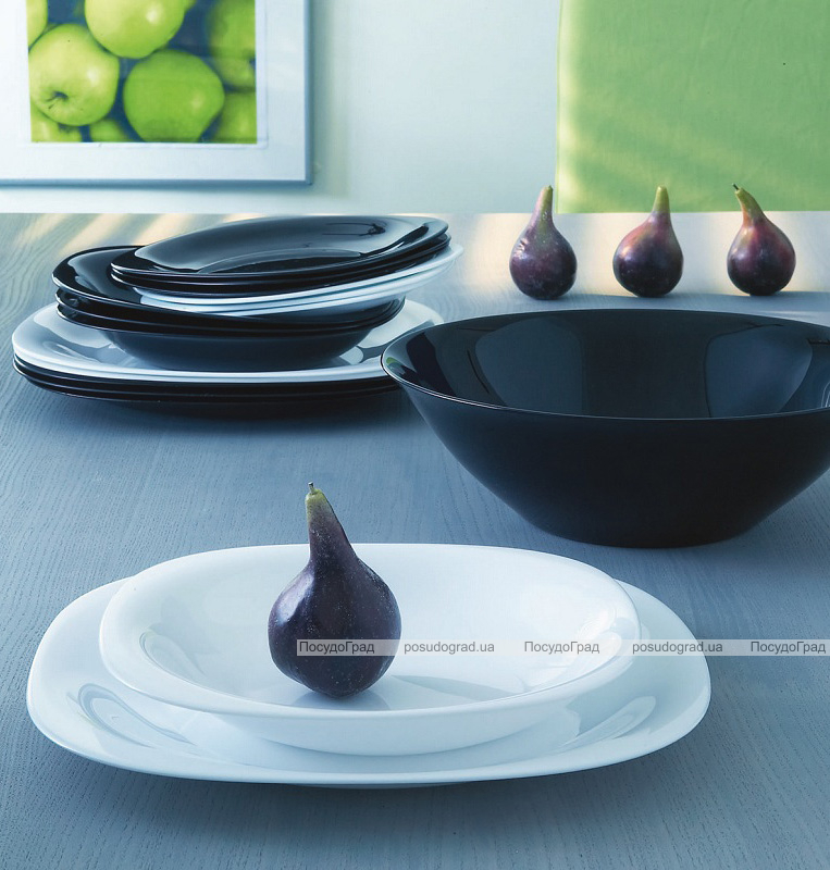 Столовий сервіз Luminarc Carine Black&White на 6 персон 19 предметів
