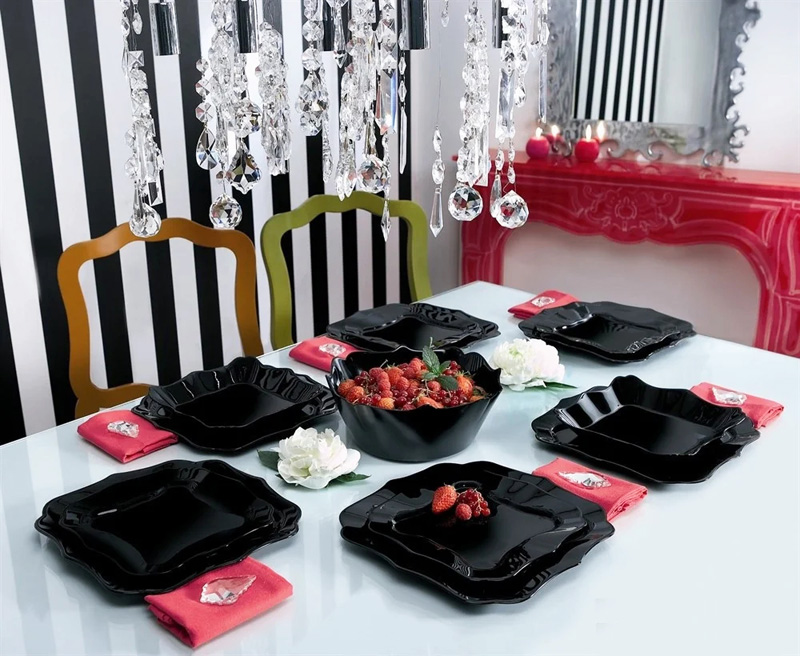 Столовый сервиз Luminarc Authentic Black на 6 персон 19 предметов