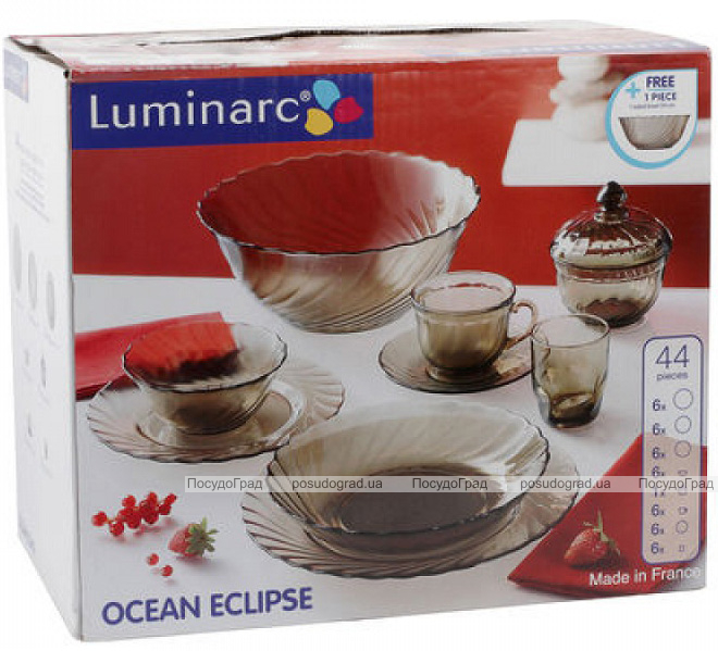 Столовий сервіз Luminarc Ocean Eclipse на 6 персон 44 + 1 предмет