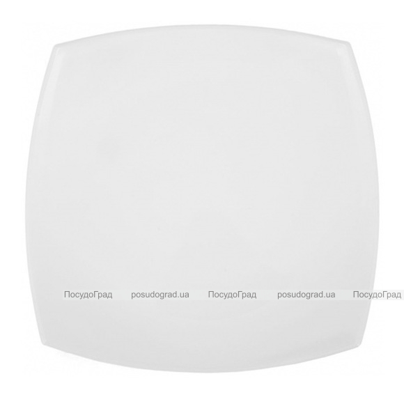 Набір 6 квадратних десертних тарілок Luminarc Quadrato White 19см, склокераміка