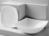 Набор 6 квадратных суповых тарелок Luminarc Quadrato White 20см, стеклокерамика
