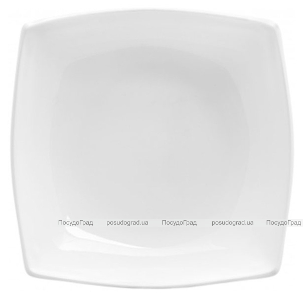 Набор 6 квадратных суповых тарелок Luminarc Quadrato White 20см, стеклокерамика