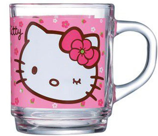 Кружка дитяча Hello Kitty Sweet Pink скляна 250мл
