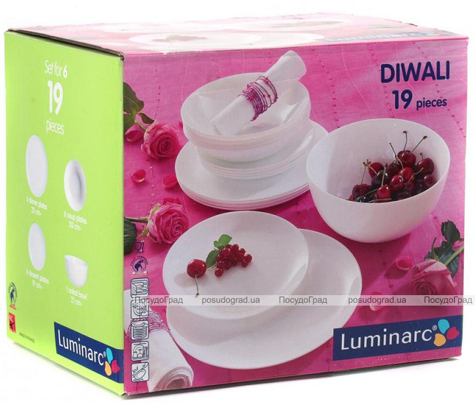 Столовий сервіз Luminarc Diwali на 6 персон 19 предметів