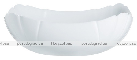 Набір 6 квадратних салатників Luminarc Lotusia White Ø20см, склокераміка