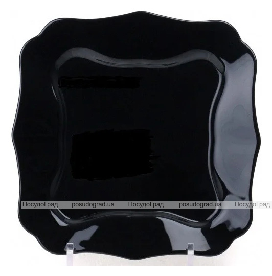 Набор 6 десертных тарелок Luminarc Authentic Black, квадратные 20.5см