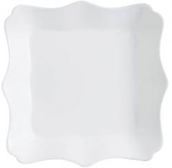 Набор 6 суповых тарелок Luminarc Authentic White, квадратные 22.5см