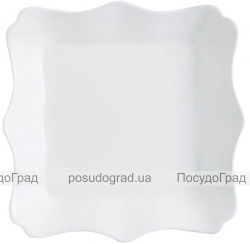 Набір 6 супових тарілок Luminarc Authentic White, квадратні 22.5см