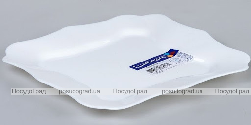 Набір 6 обідніх тарілок Luminarc Authentic White, квадратні 26см