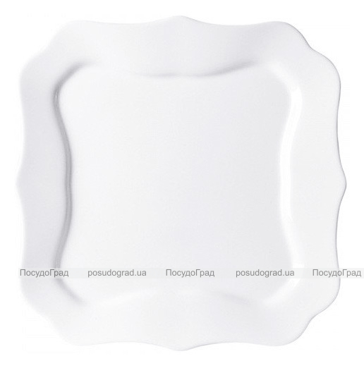 Набір 6 десертних тарілок Luminarc Authentic White, квадратні 20.5см