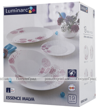 Столовий сервіз Luminarc Essence Malva на 6 персон 19 предметів