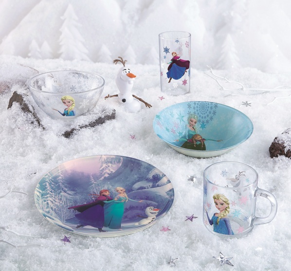 Дитячий набір Luminarc Disney Frozen 3 предмети: піала, кружка, тарілка