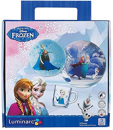 Дитячий набір Luminarc Disney Frozen 3 предмети: піала, кружка, тарілка