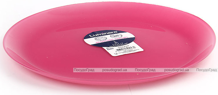 Набір 6 обідніх тарілок Luminarc Arty Pink Ø26см, скло