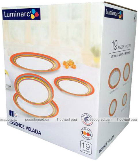 Столовий сервіз Luminarc Essence Velada на 6 персон 19 предметів