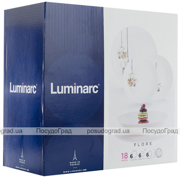 Столовий сервіз Luminarc Flore на 6 персон 18 предметів