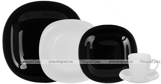 Столовий набір Luminarc Carine Black&White 30 предметів на 6 персон
