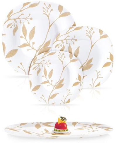 Столовый сервиз Luminarc Carine Etude Gold на 6 персон 19 предметов