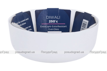 Форма (блюдо) для запекания Luminarc Diwali White круглая Ø18см из стеклокерамики