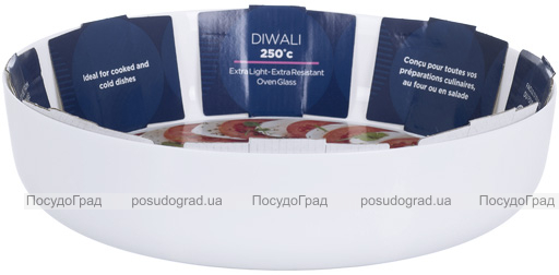 Форма (блюдо) для запекания Luminarc Diwali White круглая Ø30см из стеклокерамики