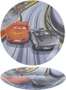 Тарілка десертна Luminarc Disney Cars-ІІІ Ø20см скляна