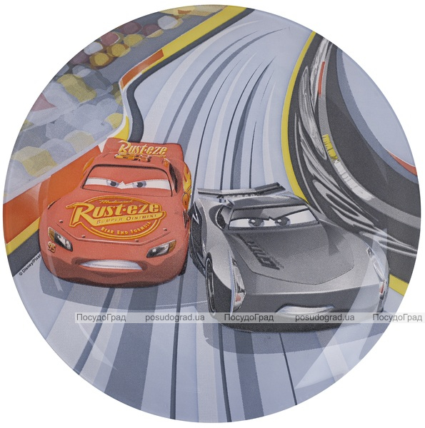 Тарілка десертна Luminarc Disney Cars-ІІІ Ø20см скляна
