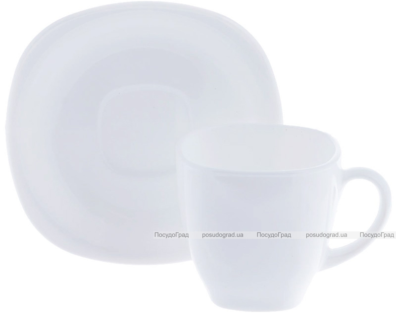 Чайный сервиз Luminarc Carine White 6 чашек 220мл и 6 блюдец