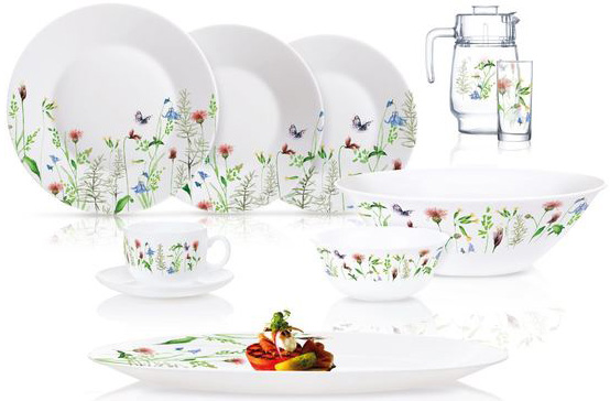 Столовий сервіз Luminarc Eufloria на 6 персон 46 предметів