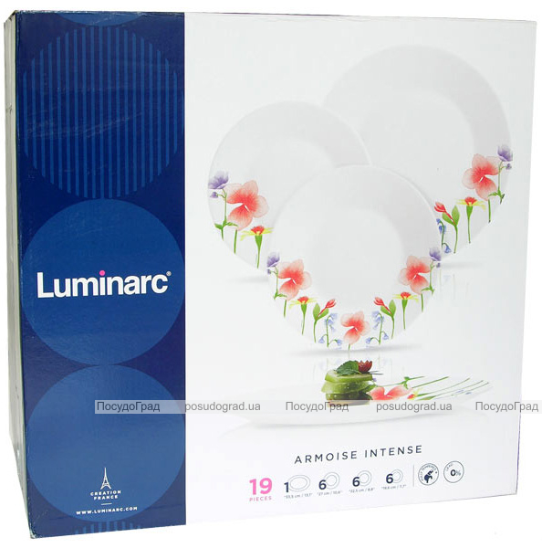Столовий сервіз Luminarc Armoise Intense 19 предметів на 6 персон