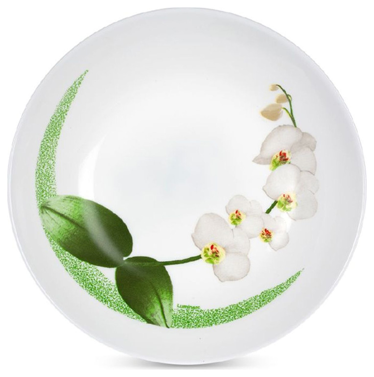 Набор 6 суповых тарелок Luminarc White Orchid Ø20см, стеклокерамика
