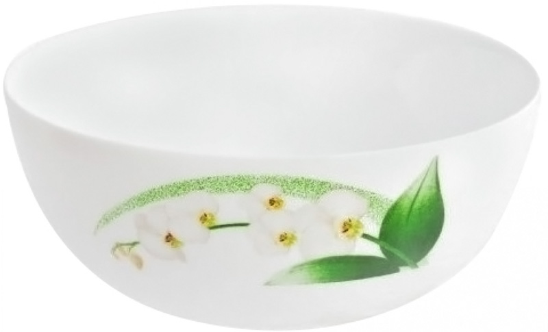 Набор 6 салатников Luminarc White Orchid Ø21см, стеклокерамика