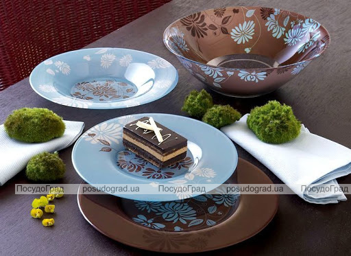 Столовий сервіз Luminarc Simply Tamako Brown на 6 персон 46 предметів