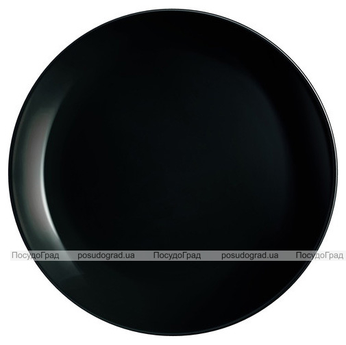 Набір 6 обідніх тарілок Luminarc Diwali Noir Ø25см