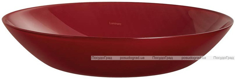 Набір 6 супових тарілок Luminarc Arty Burgundy Ø20см, скло