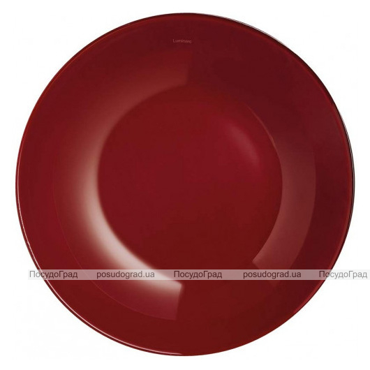 Набір 6 супових тарілок Luminarc Arty Burgundy Ø20см, скло