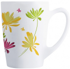Набір 6 кружок Luminarc New Morning Crazy Flower 320мл, склокераміка
