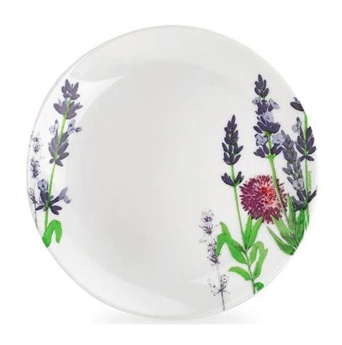 Набір 6 десертних тарілок Luminarc Lavender Ø19см, склокераміка