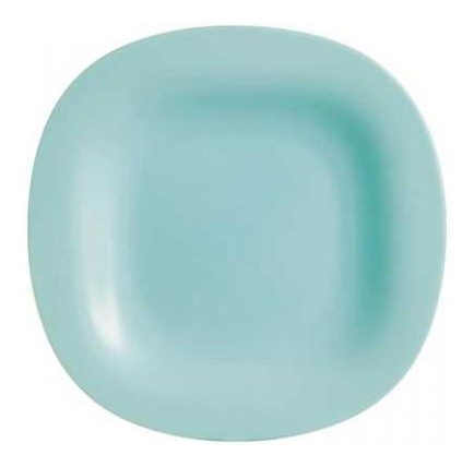 Набор 24 десертных тарелки Luminarc Carine Light Turquoise, квадратные 19см