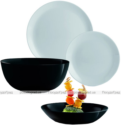 Столовый сервиз Luminarc Diwali Black&Granit на 6 персон 19 предметов