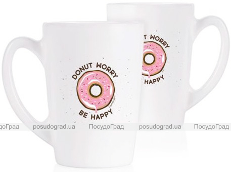 Набір 2 кружки Luminarc New Morning Donut Worry 320мл, склокераміка