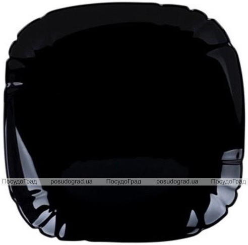 Набір 6 обідніх тарілок Luminarc Lotusia Black Ø25.5см, склокераміка