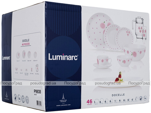 Столовий сервіз Luminarc Diwali Docelle на 6 персон 46 предметів