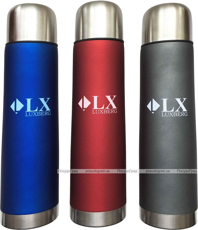 Термос Luxberg "Velvet" 1000мл з кольоровим покриттям Soft-Touch