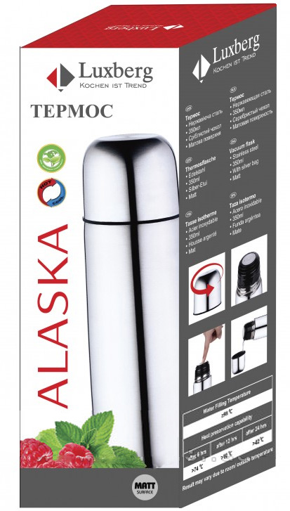 Термос Luxberg "Alaska" 750мл з чохлом