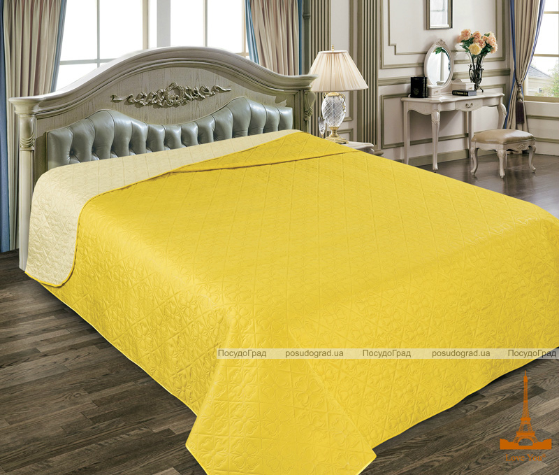 Покривало Love You Еліт Classic "Yellow" 200х220см