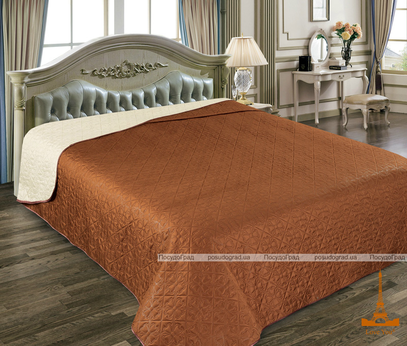 Покривало Love You Еліт Classic "Chocolate" 200х220см