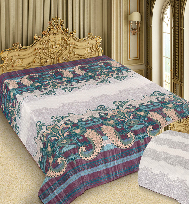 Покривало Love You Barokko Paisley "Purple" 200х220см