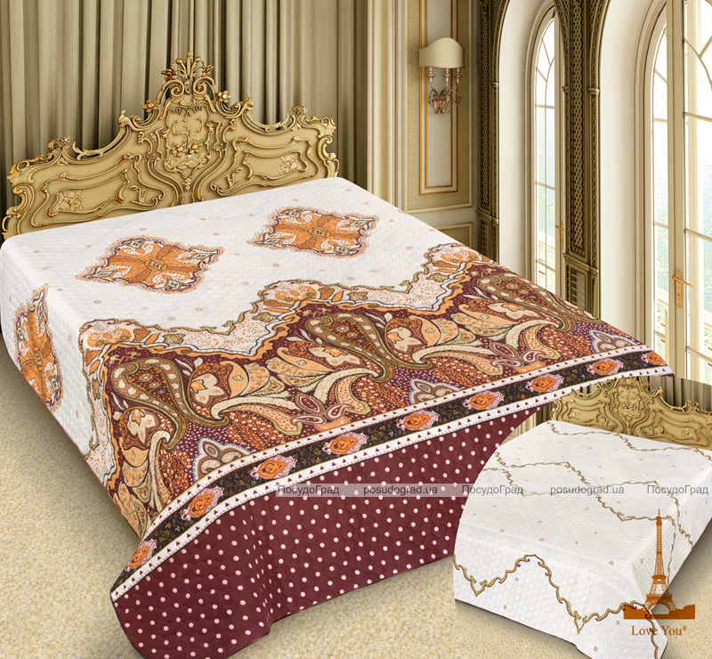 Покривало Love You Barokko Paisley "Red" 220х240см
