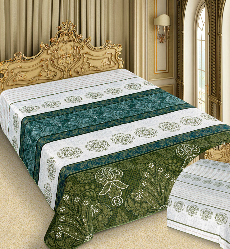 Покривало Love You Barokko Paisley "Green" 200х220см